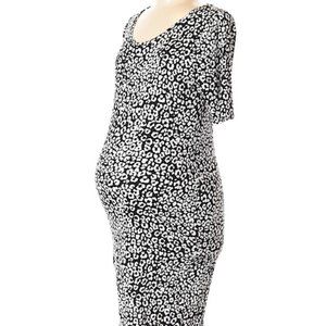 Bump Start Cute Maternity Animal Print Dress